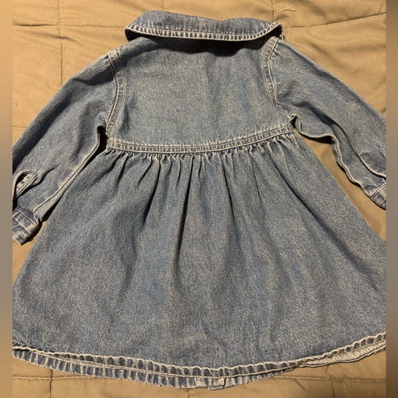 LITTLE LEGENDS VINTAGE Blue Denim Button Down Toddler Dress Size Kids 18M - Picture 6 of 6